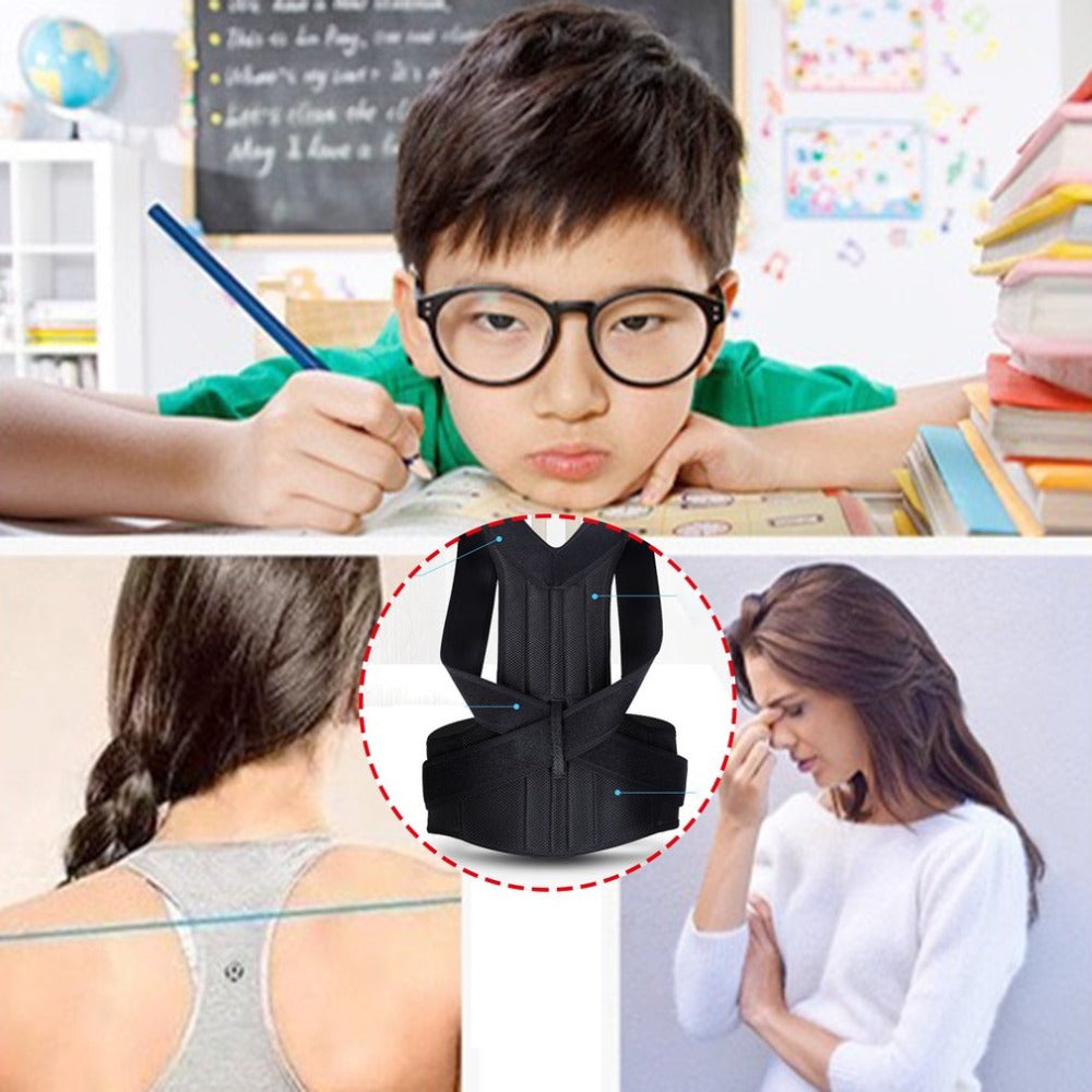PhantomSupply Posture Corrector Brace for back and shoulder support, featuring an adjustable design and lightweight material.