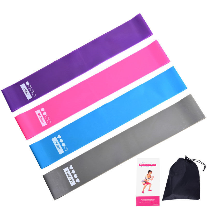 PhantomSupply Resistance Bands Set featuring various resistance bands in purple, pink, and black for workouts and strength training.
