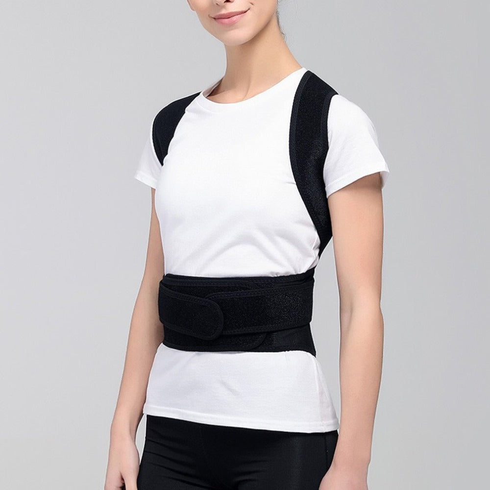 PhantomSupply Posture Corrector Brace for back and shoulder support, featuring an adjustable design and lightweight material.