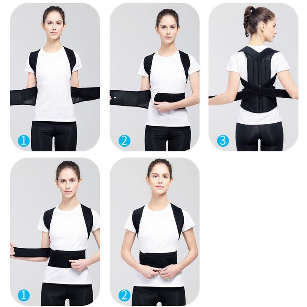 PhantomSupply Posture Corrector Brace for back and shoulder support, featuring an adjustable design and lightweight material.