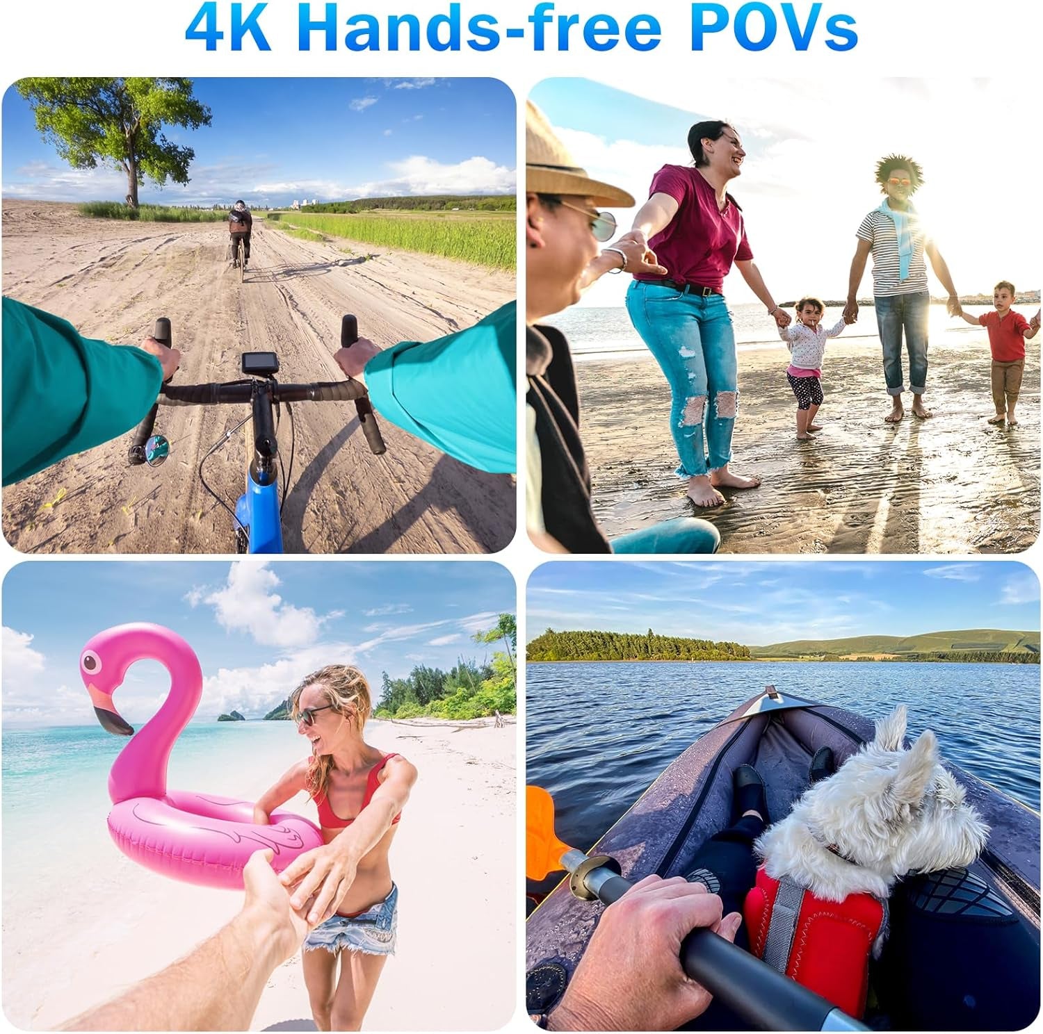 I3 4K Thumb Action Camera, Tiny Size, Mount Anywhere, Small Body Camera | with 32G Card, Spring Clip, Portable Vlogging, Hands-Free POV Recording, Helmet Cam for Cycling, Motorcycle