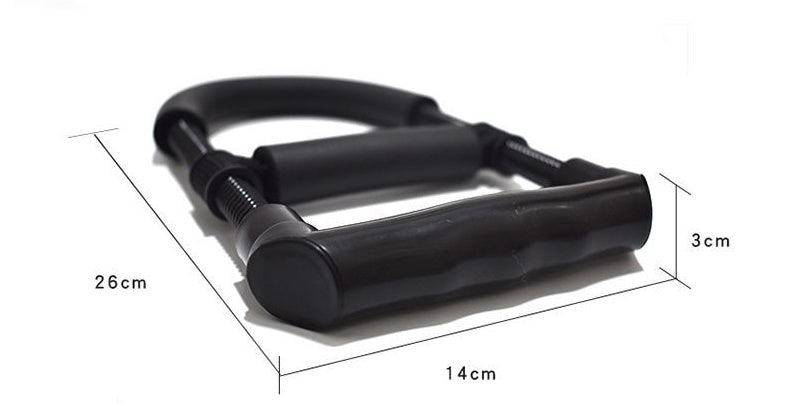 PhantomSupply Adjustable Grip Strength Trainer on a dark background showcasing adjustable resistance for grip workouts.