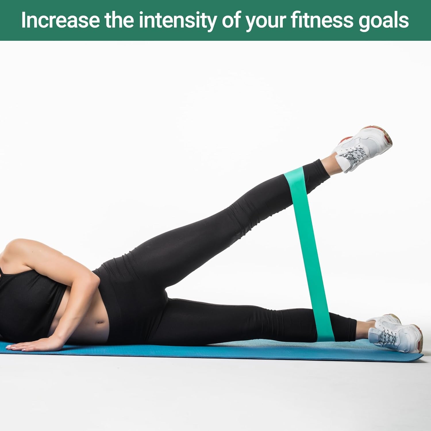 Resistance Bands Set – 5 Levels Loop Exercise Bands for Men & Women, Elastic Workout Bands for Home Gym, Training, Yoga & Fitness, Carry Bag Included