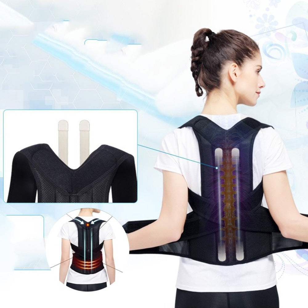 PhantomSupply Posture Corrector Brace for back and shoulder support, featuring an adjustable design and lightweight material.