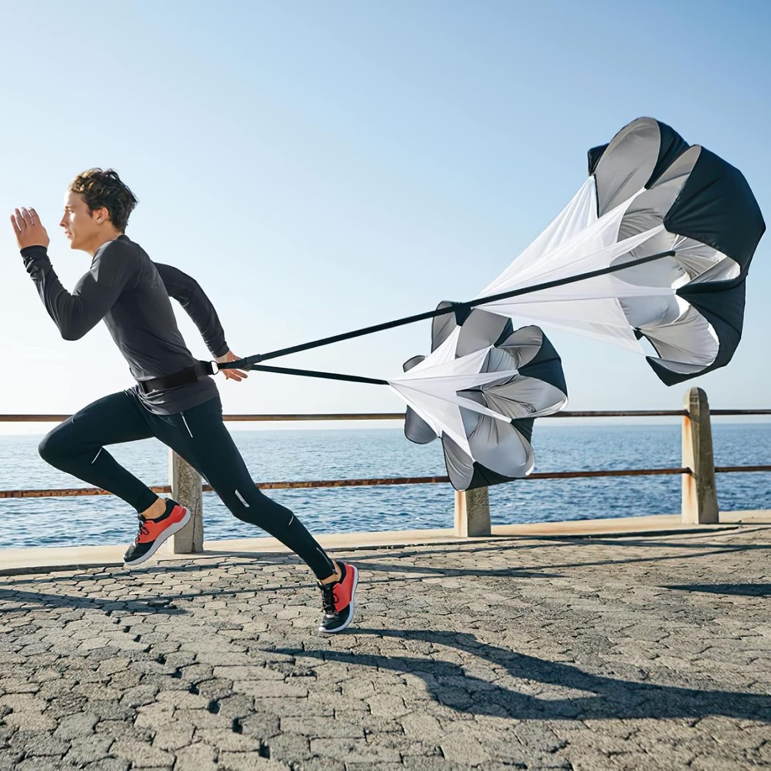 Running Speed Training Speed Chute Resistance Parachute for Speed and Acceleration Training Fitness Explosive Power Training 56-Inch