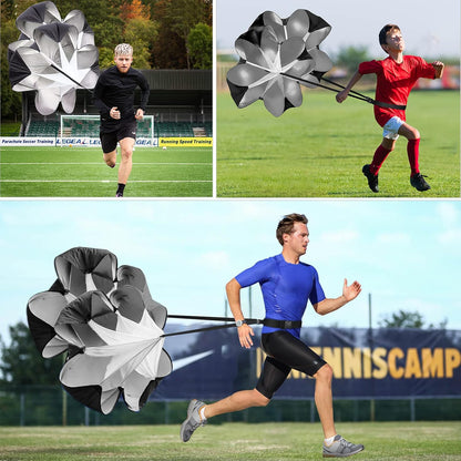 Running Speed Training Speed Chute Resistance Parachute for Speed and Acceleration Training Fitness Explosive Power Training 56-Inch