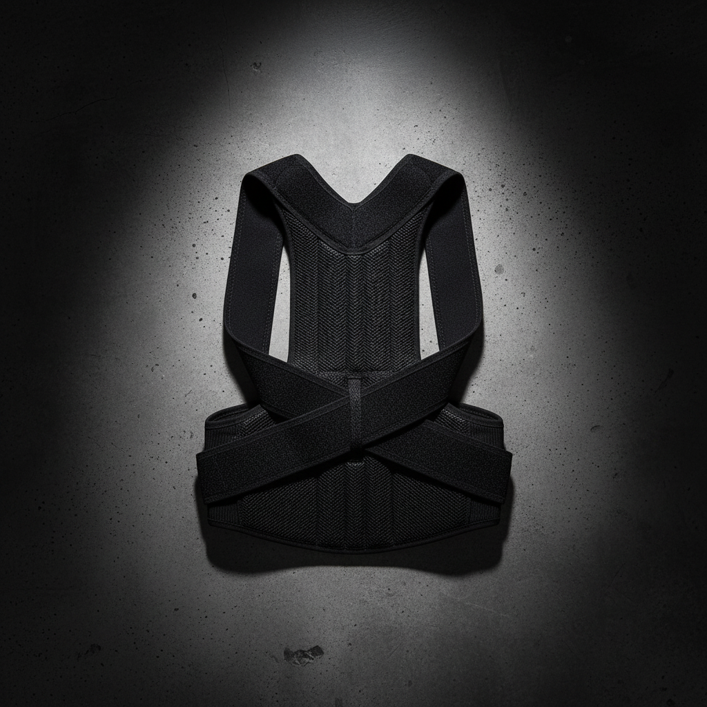 PhantomSupply Posture Corrector Brace for back and shoulder support, featuring an adjustable design and lightweight material.