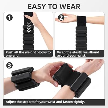 PhantomSupply Adjustable Ankle Wrist Weights in a fitness setting with a kettlebell and exercise mat