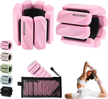 PhantomSupply Adjustable Ankle Wrist Weights in a fitness setting with a kettlebell and exercise mat