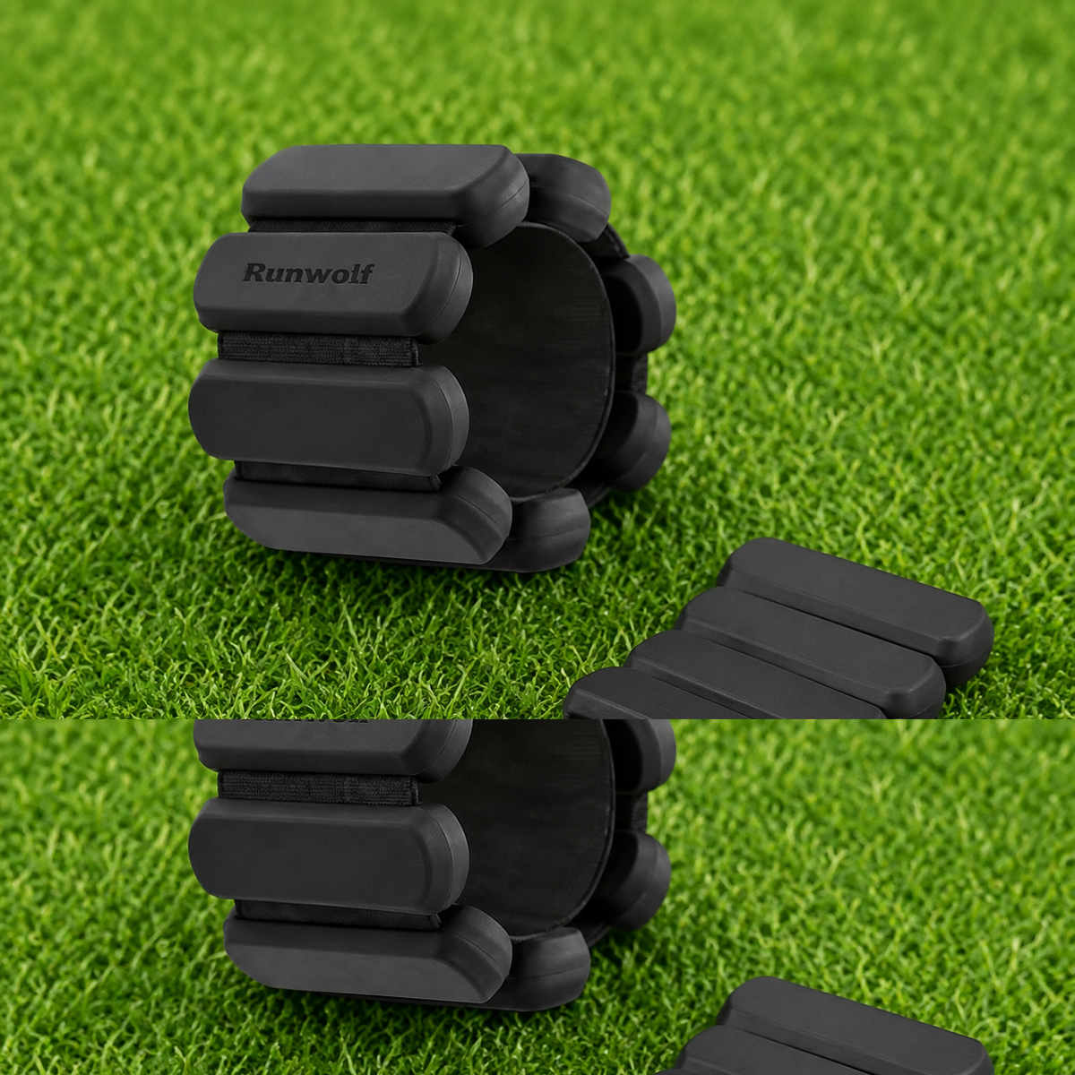 PhantomSupply Adjustable Ankle Wrist Weights in a fitness setting with a kettlebell and exercise mat
